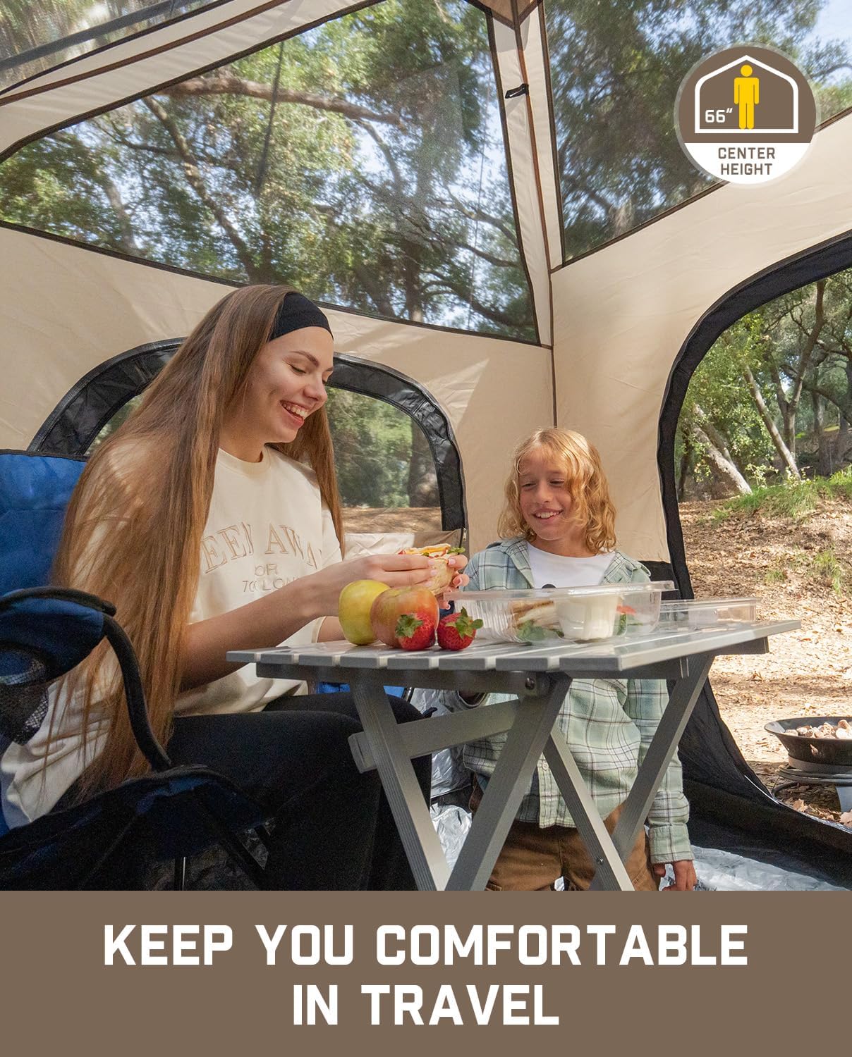 FanttikOutdoor 4/6/8/10 Person Instant Tent for Camping Setup in 60s - Image 5
