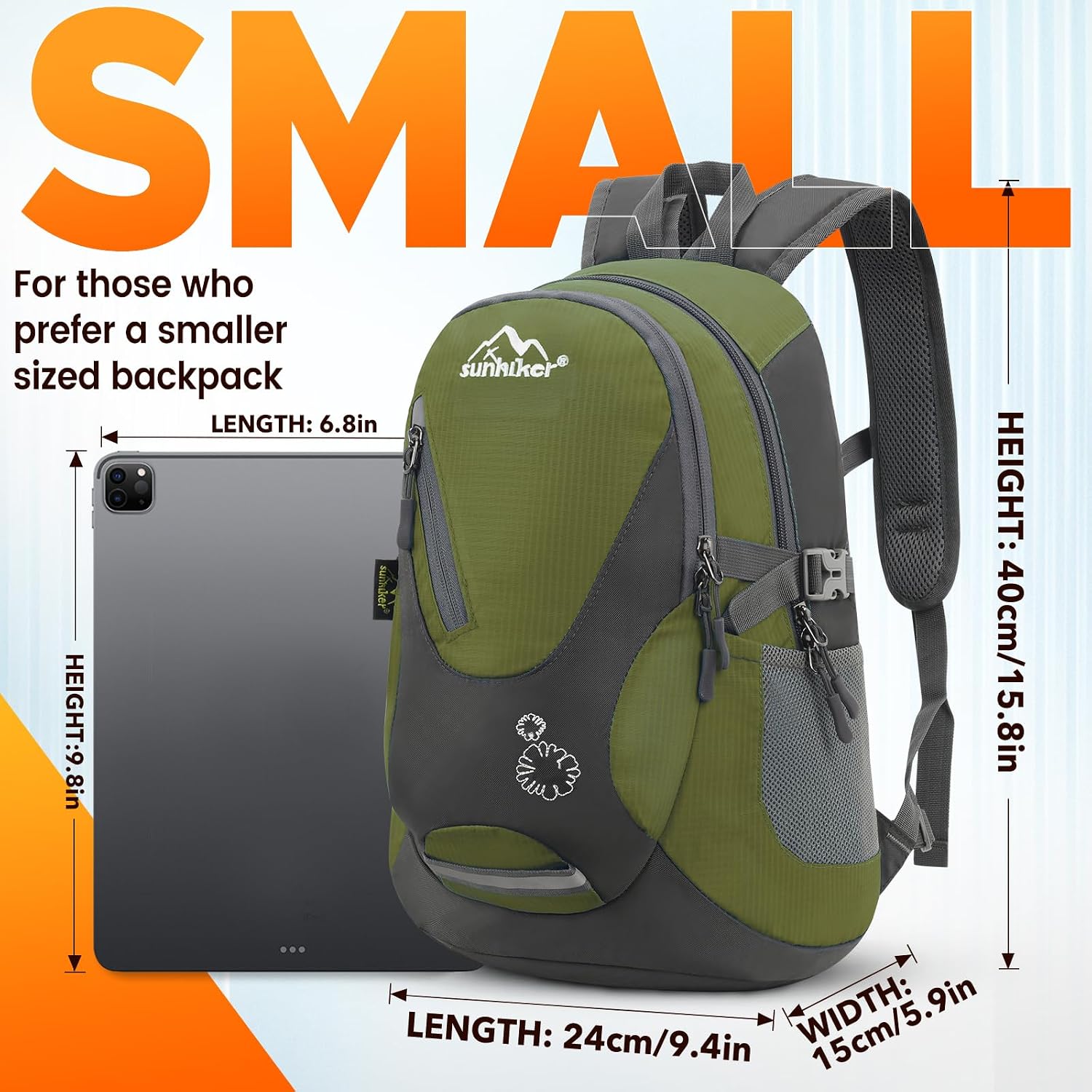 sunhiker Small Hiking Backpack Women Men 20L Lightweight Travel Backpack Daypack Casual Backpack For Cycling Outdoor Camping - Image 4