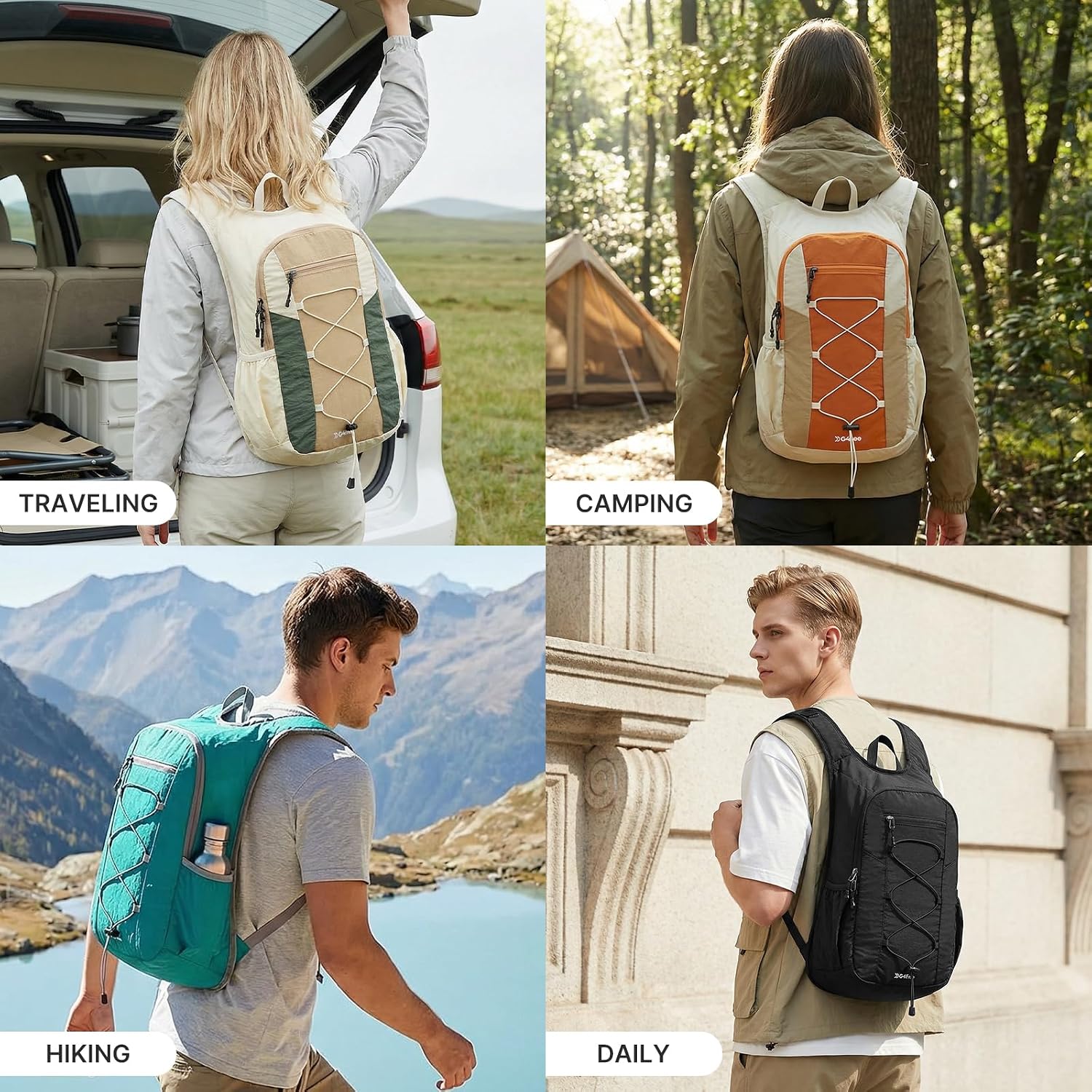 G4Free 20L Lightweight Packable Hiking Backpack for Women Men - Image 2